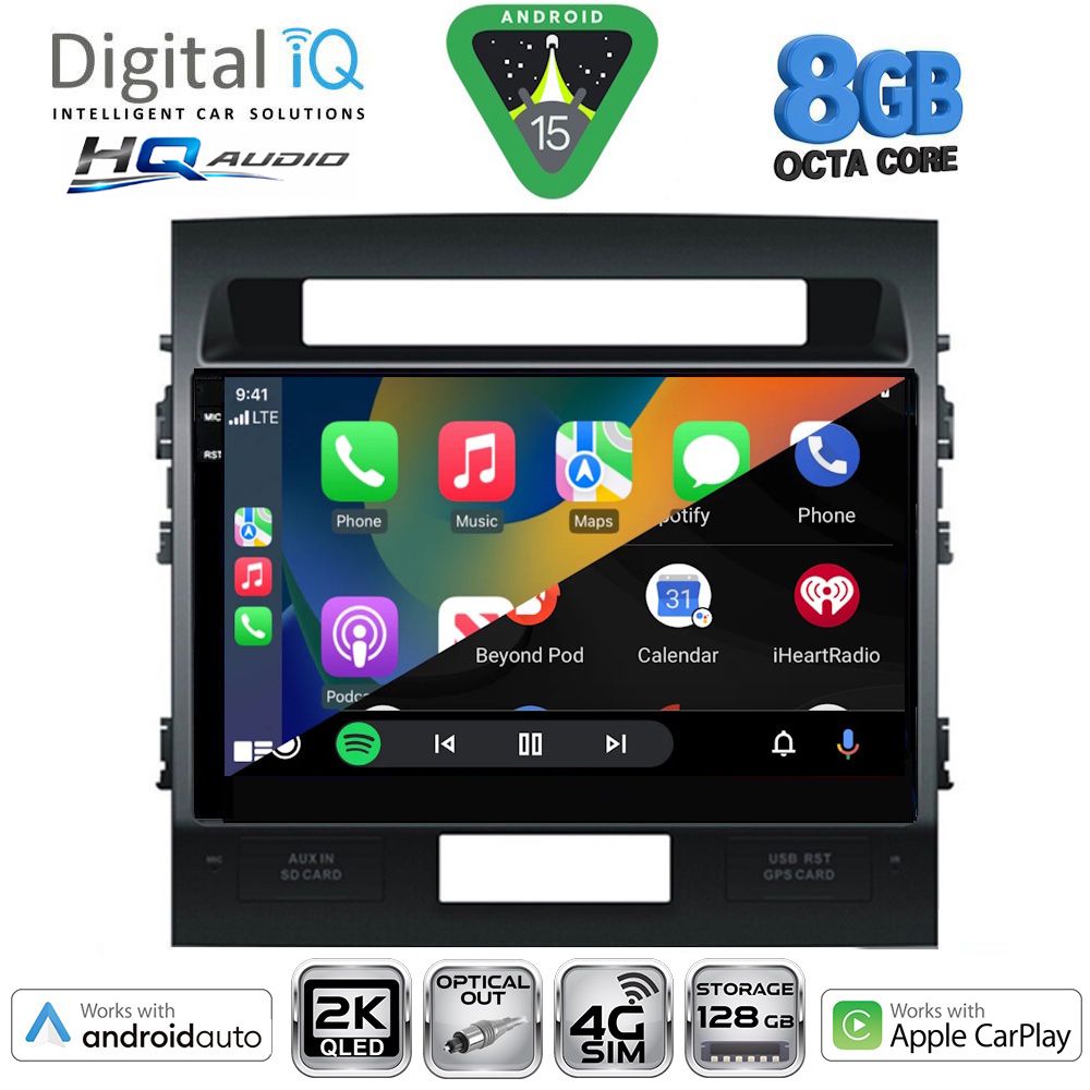 DIGITAL IQ BXK 20724_CPAA (10inc) MULTIMEDIA TABLET for TOYOTA LANDCRUISER mod. 2008-2015 DIGITAL IQ BXK 20724_CPAA (10inc) MULTIMEDIA TABLET for TOYOTA LANDCRUISER mod. 2008-2015