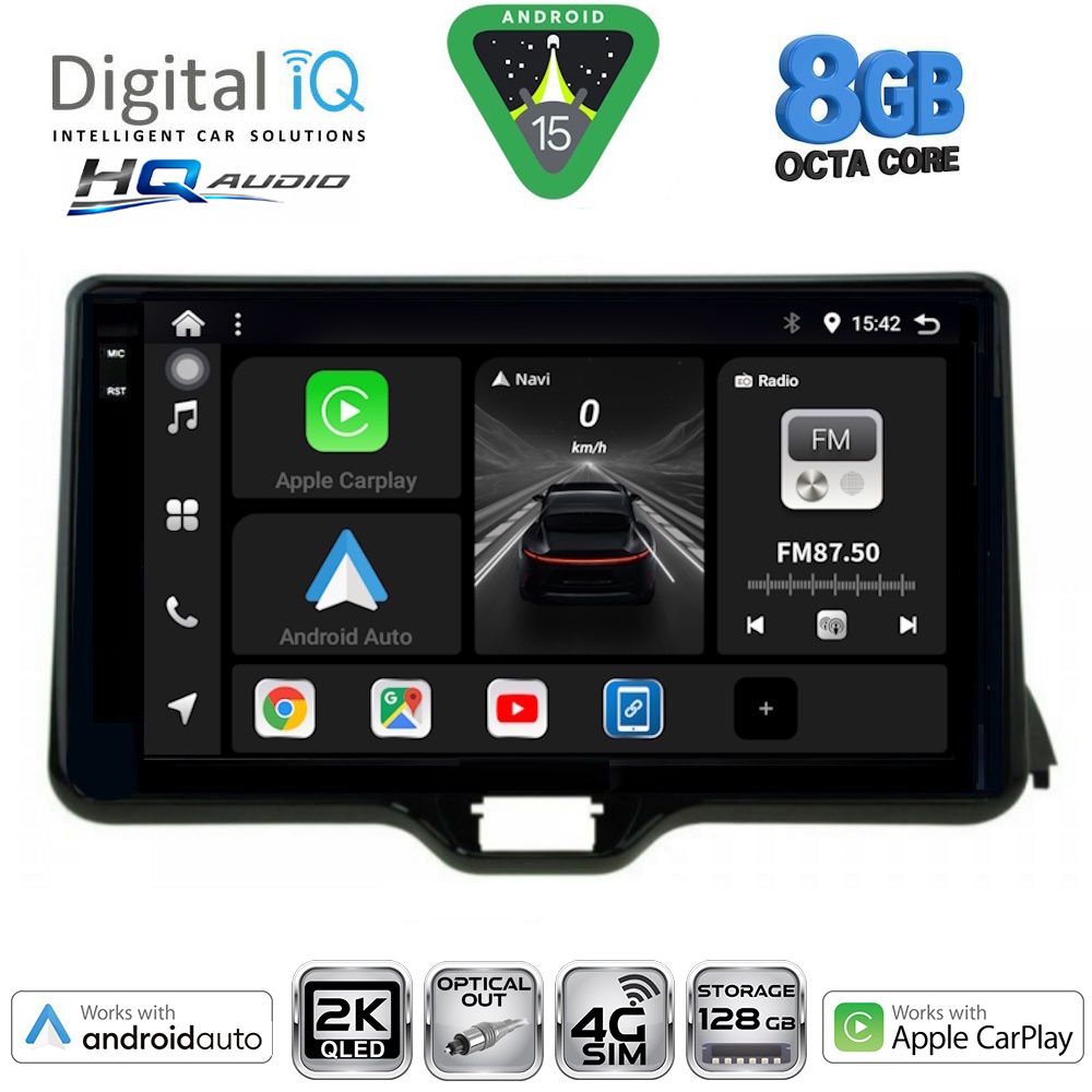 DIGITAL IQ BXK 20738_CPAA (10inc) MULTIMEDIA TABLET for TOYOTA YARIS mod. 2020-2026 - MAZDA 2 mod. 2023-2026 DIGITAL IQ BXK 20738_CPAA (10inc) MULTIMEDIA TABLET for TOYOTA YARIS mod. 2020-2026 - MAZDA 2 mod. 2023-2026