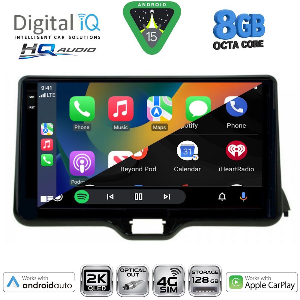 DIGITAL IQ BXK 20738_CPAA (10inc) MULTIMEDIA TABLET for TOYOTA YARIS mod. 2020-2026 - MAZDA 2 mod. 2023-2026 DIGITAL IQ BXK 20738_CPAA (10inc) MULTIMEDIA TABLET for TOYOTA YARIS mod. 2020-2026 - MAZDA 2 mod. 2023-2026