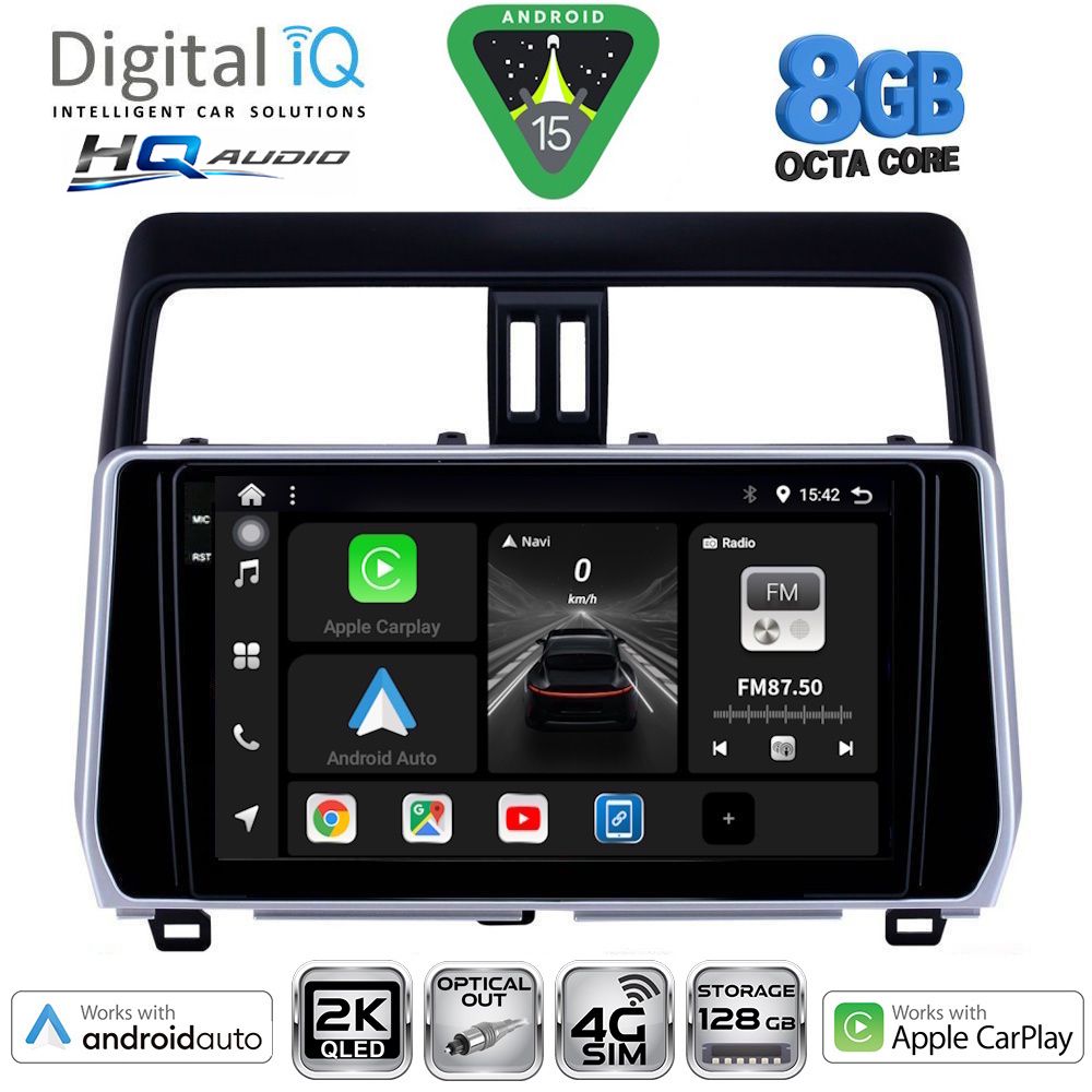 DIGITAL IQ BXK 20739_CPAA (10inc) MULTIMEDIA TABLET for TOYOTA LAND CRUISER mod. 2019-2023 DIGITAL IQ BXK 20739_CPAA (10inc) MULTIMEDIA TABLET for TOYOTA LAND CRUISER mod. 2019-2023