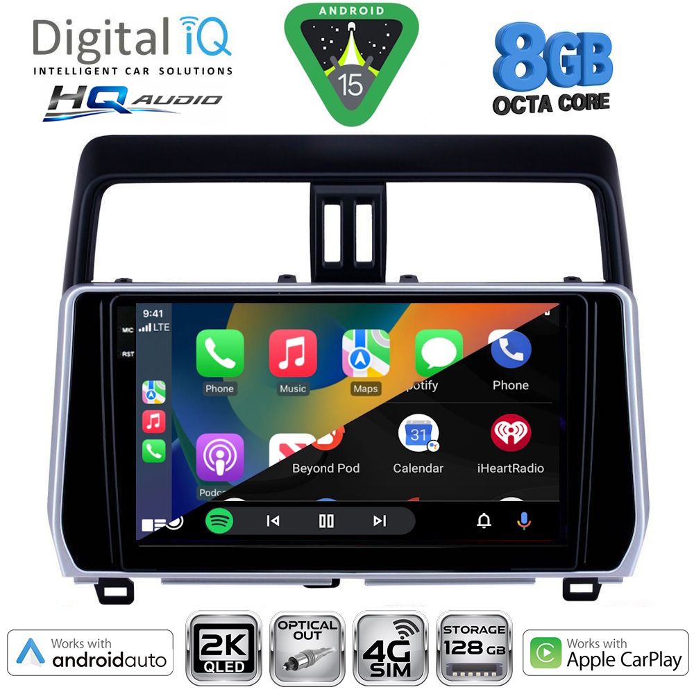 DIGITAL IQ BXK 20739_CPAA (10inc) MULTIMEDIA TABLET for TOYOTA LAND CRUISER mod. 2019-2023 DIGITAL IQ BXK 20739_CPAA (10inc) MULTIMEDIA TABLET for TOYOTA LAND CRUISER mod. 2019-2023