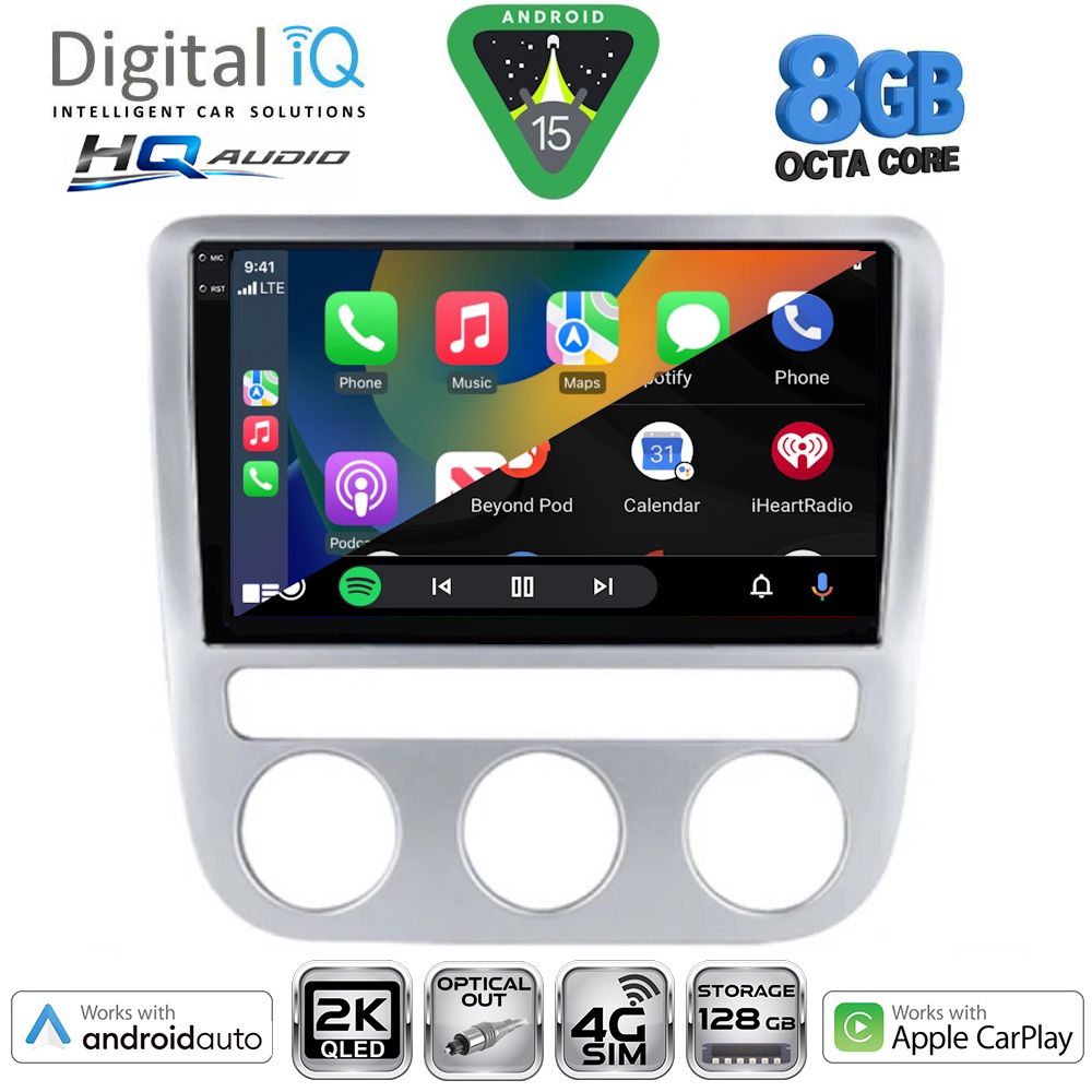 DIGITAL IQ BXK 20752_CPAA CLIMA (9inc) MULTIMEDIA TABLET for VW EOS mod. 2006-2016 - SCIROCCO mod. 2008-2010 DIGITAL IQ BXK 20752_CPAA CLIMA (9inc) MULTIMEDIA TABLET for VW EOS mod. 2006-2016 - SCIROCCO mod. 2008-2010