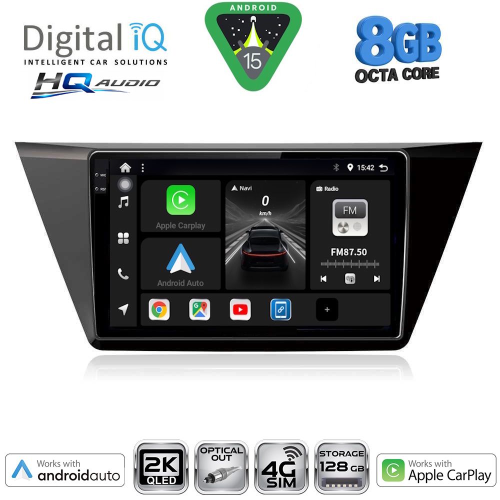 DIGITAL IQ BXK 20769_CPAA (10inc) MULTIMEDIA TABLET for VW TOURAN mod. 2016-2026 DIGITAL IQ BXK 20769_CPAA (10inc) MULTIMEDIA TABLET for VW TOURAN mod. 2016-2026