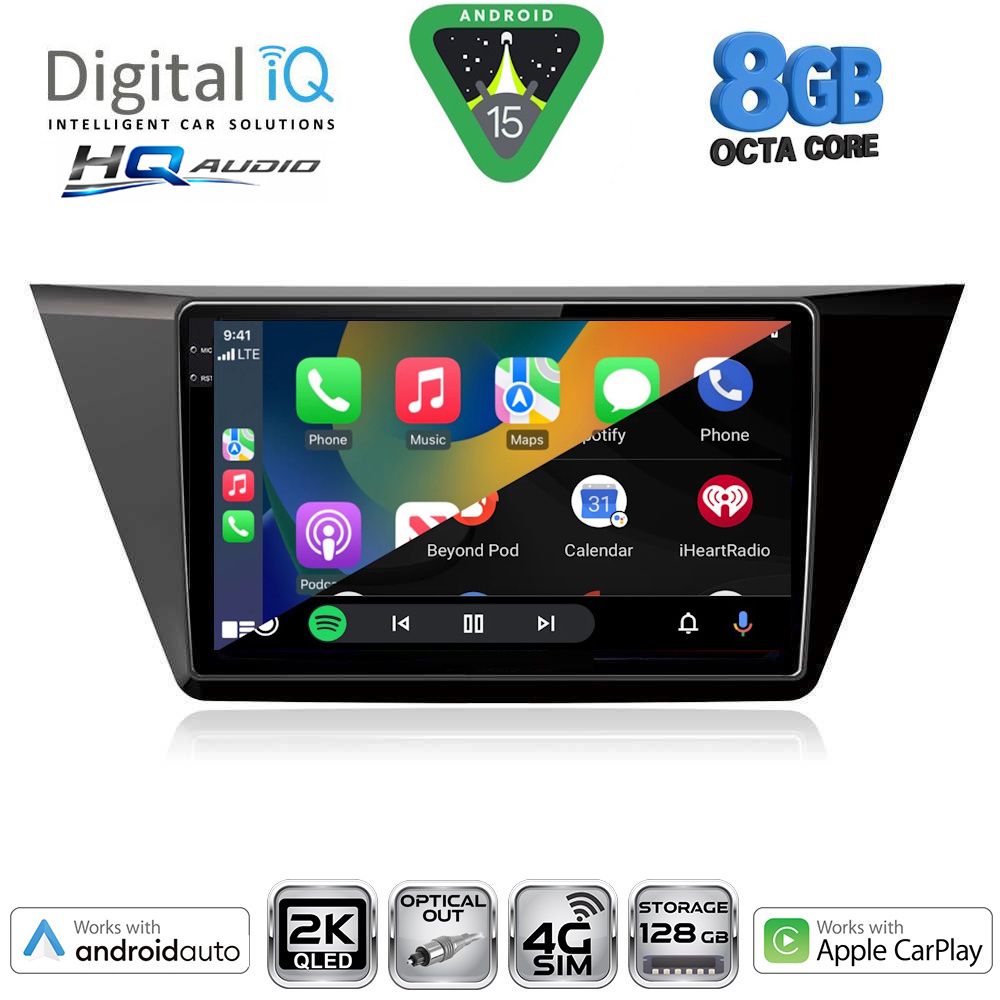 DIGITAL IQ BXK 20769_CPAA (10inc) MULTIMEDIA TABLET for VW TOURAN mod. 2016-2026 DIGITAL IQ BXK 20769_CPAA (10inc) MULTIMEDIA TABLET for VW TOURAN mod. 2016-2026