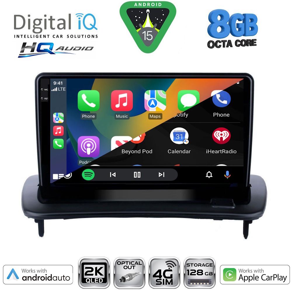 DIGITAL IQ BXK 20783_CPAA (9inc) MULTIMEDIA TABLET for VOLVO C30 - S40 mod. 2004-2013 DIGITAL IQ BXK 20783_CPAA (9inc) MULTIMEDIA TABLET for VOLVO C30 - S40 mod. 2004-2013