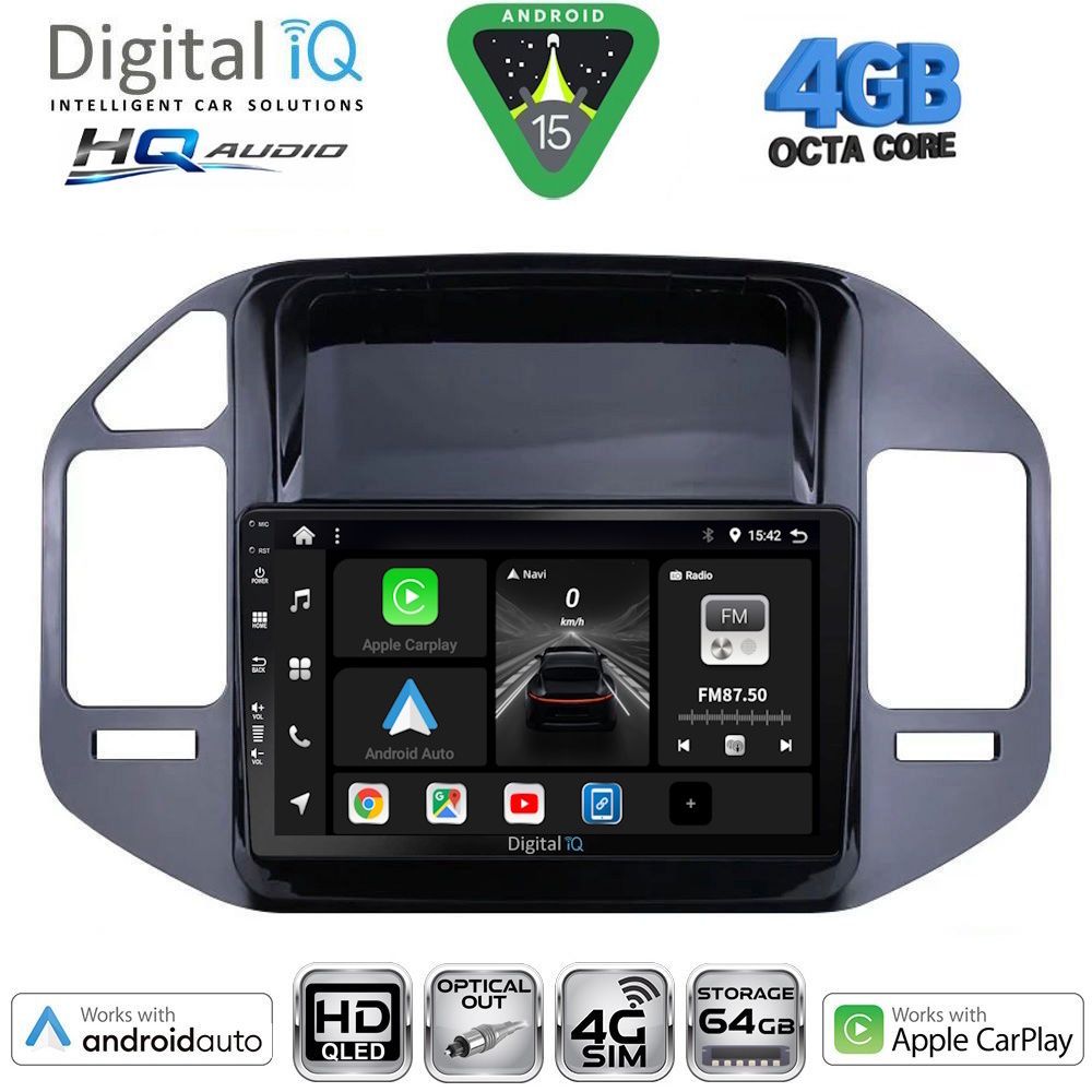 DIGITAL IQ BXK 19444BL_CPAA (9inc) MULTIMEDIA TABLET for MITSUBISHI PAJERO mod. 1999-2006 DIGITAL IQ BXK 19444BL_CPAA (9inc) MULTIMEDIA TABLET for MITSUBISHI PAJERO mod. 1999-2006