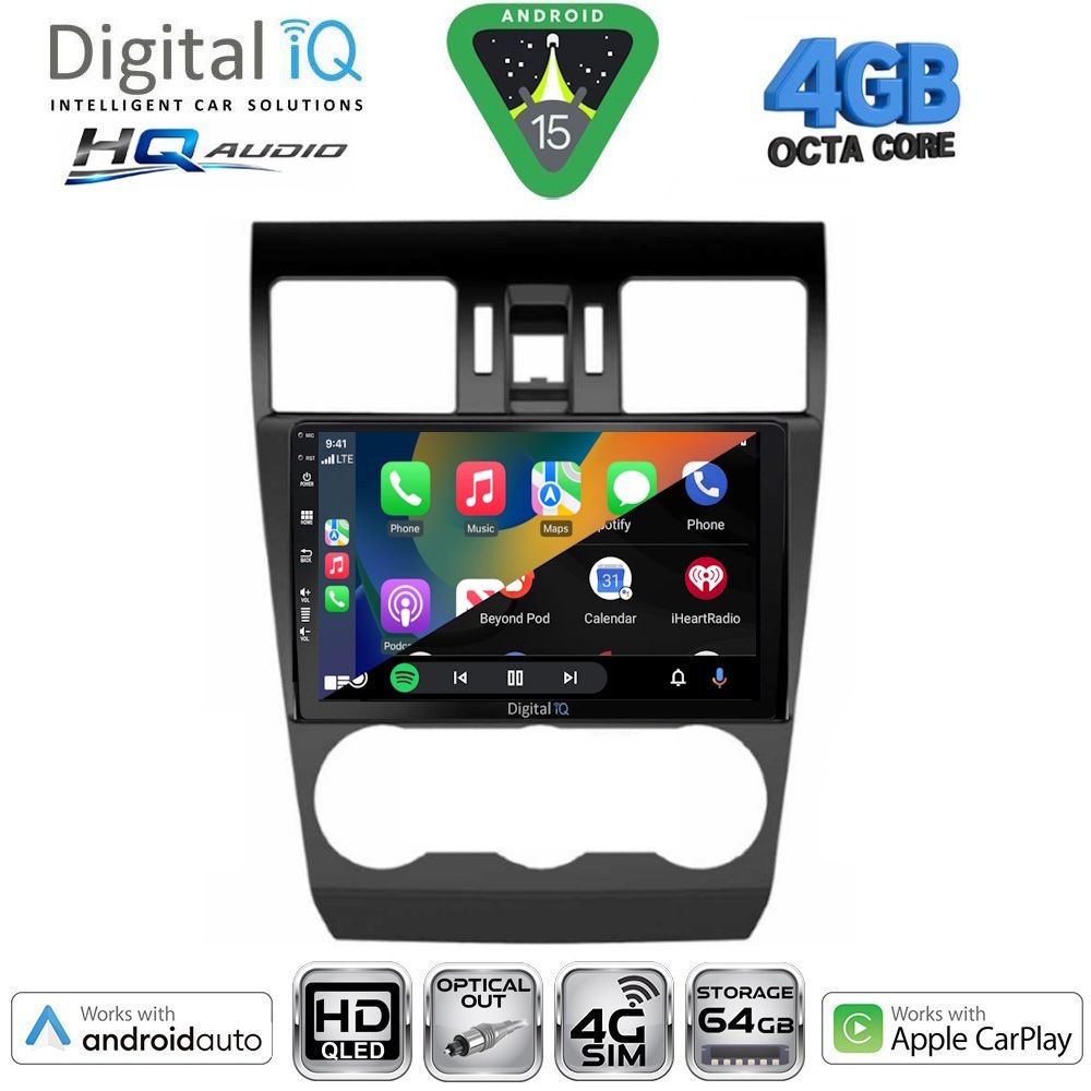 DIGITAL IQ BXK 19663B_CPAA (9inc) MULTIMEDIA TABLET for SUBARU FORESTER - IMPREZA - XV mod. 2013-2019 DIGITAL IQ BXK 19663B_CPAA (9inc) MULTIMEDIA TABLET for SUBARU FORESTER - IMPREZA - XV mod. 2013-2019