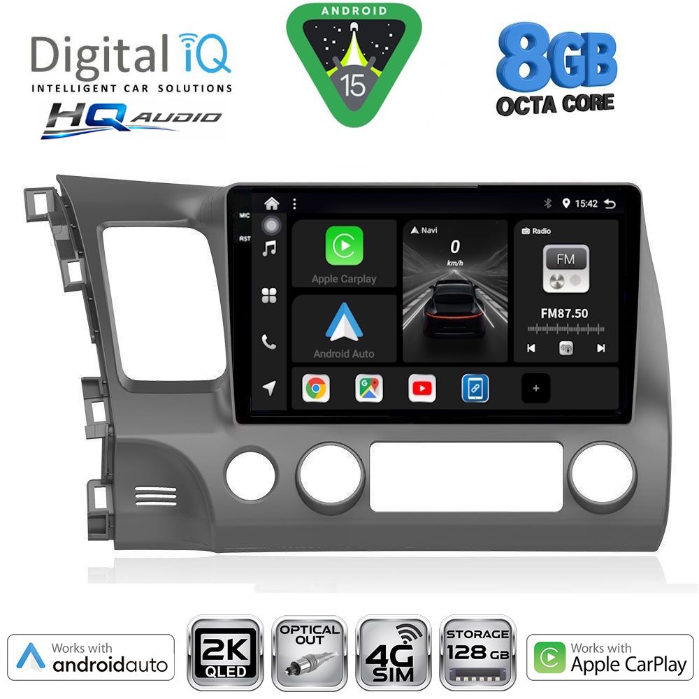 DIGITAL IQ BXK 20188_CPAA (10inc) MULTIMEDIA TABLET for HONDA CIVIC 4D mod. 2006-2012 DIGITAL IQ BXK 20188_CPAA (10inc) MULTIMEDIA TABLET for HONDA CIVIC 4D mod. 2006-2012