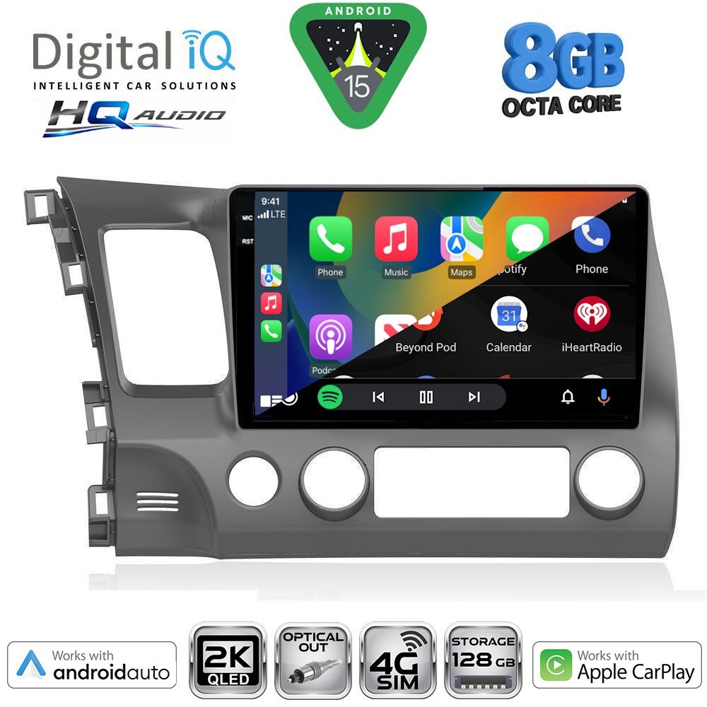 DIGITAL IQ BXK 20188_CPAA (10inc) MULTIMEDIA TABLET for HONDA CIVIC 4D mod. 2006-2012 DIGITAL IQ BXK 20188_CPAA (10inc) MULTIMEDIA TABLET for HONDA CIVIC 4D mod. 2006-2012