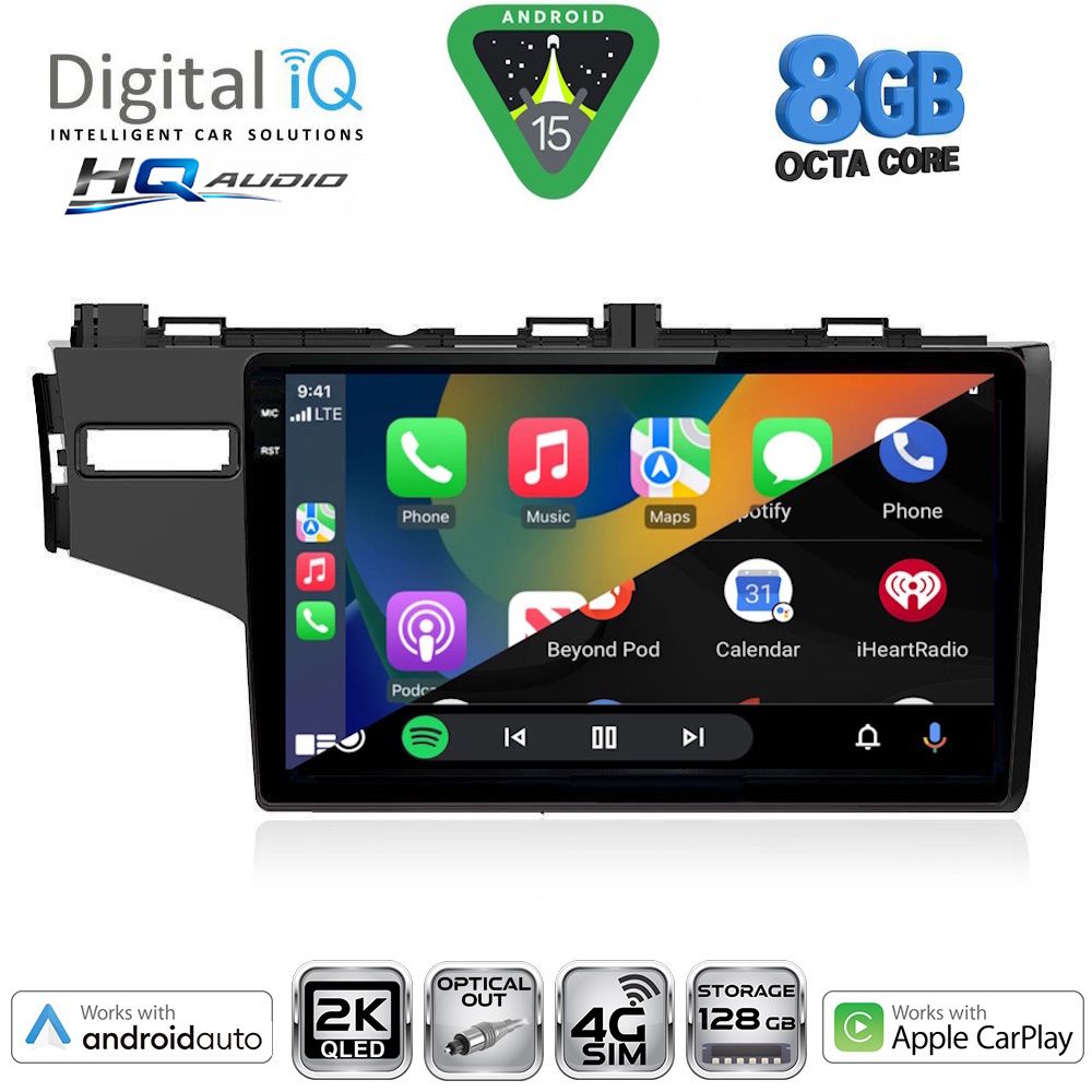 DIGITAL IQ BXK 20212_CPAA (10inc) MULTIMEDIA TABLET for HONDA JAZZ mod. 2013-2019 DIGITAL IQ BXK 20212_CPAA (10inc) MULTIMEDIA TABLET for HONDA JAZZ mod. 2013-2019