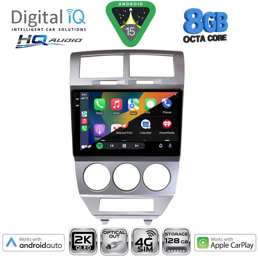 DIGITAL IQ BXK 20275_CPAA (10inc) MULTIMEDIA TABLET for DODGE CALIBER mod. 2006-2012 DIGITAL IQ BXK 20275_CPAA (10inc) MULTIMEDIA TABLET for DODGE CALIBER mod. 2006-2012