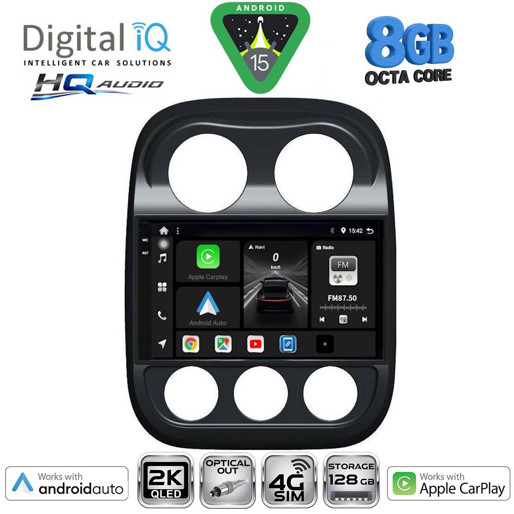 DIGITAL IQ BXK 20277_CPAA (10inc) MULTIMEDIA TABLET for JEEP COMPASS - PATRIOT mod. 2007-2016 DIGITAL IQ BXK 20277_CPAA (10inc) MULTIMEDIA TABLET for JEEP COMPASS - PATRIOT mod. 2007-2016