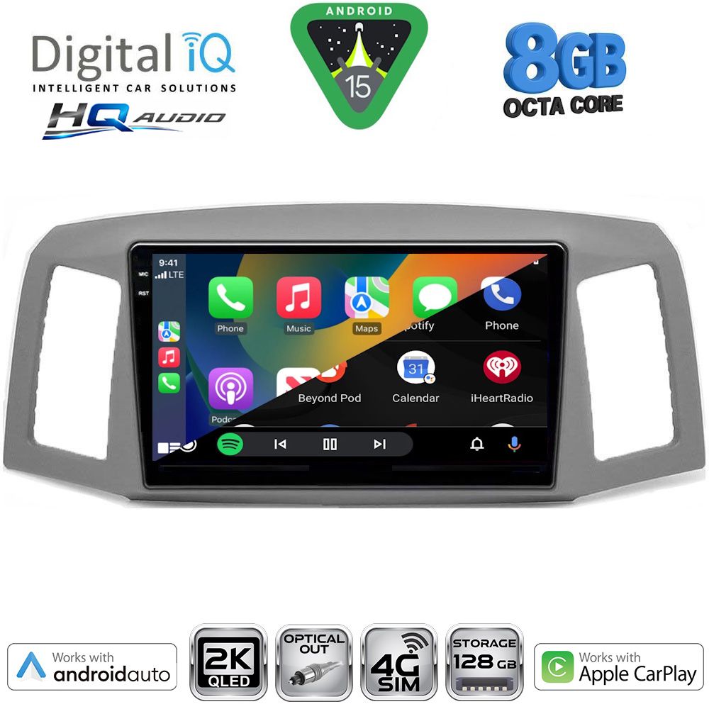 DIGITAL IQ BXK 20281_CPAA (10inc) MULTIMEDIA TABLET for JEEP GRAND CHEROKEE mod. 2005-2007 DIGITAL IQ BXK 20281_CPAA (10inc) MULTIMEDIA TABLET for JEEP GRAND CHEROKEE mod. 2005-2007