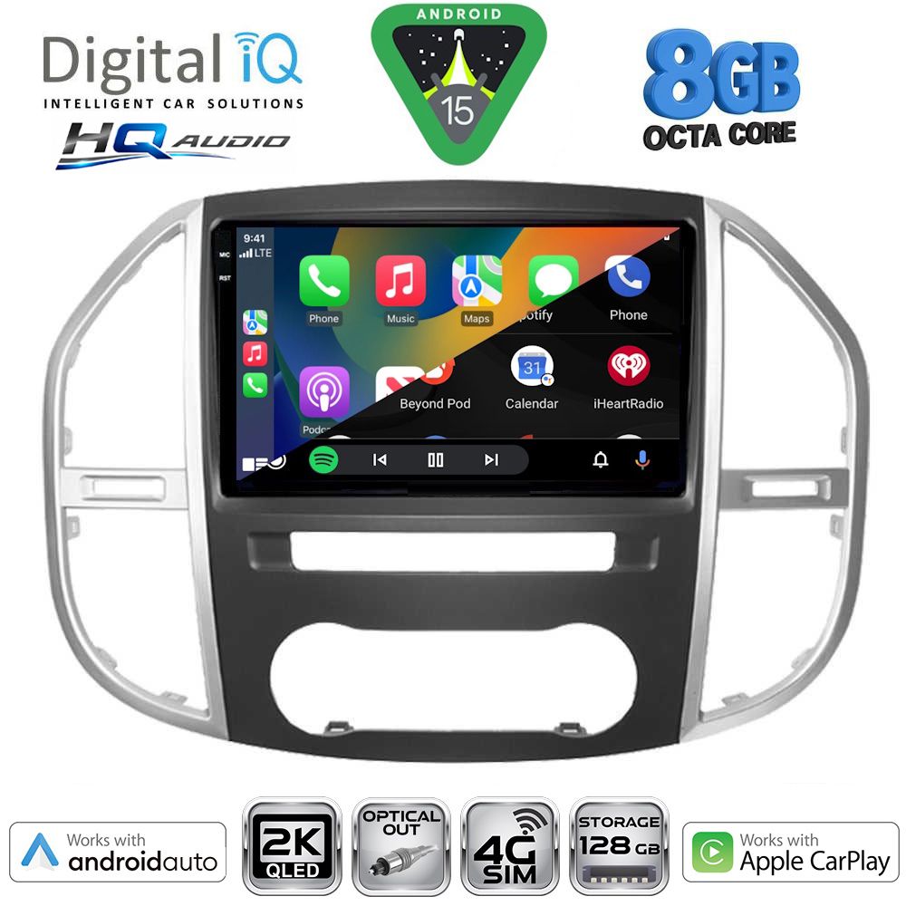 DIGITAL IQ BXK 20429_CPAA (10inc) MULTIMEDIA TABLET for MERCEDES VITO – VIANO (W447) mod. 2015> DIGITAL IQ BXK 20429_CPAA (10inc) MULTIMEDIA TABLET for MERCEDES VITO – VIANO (W447) mod. 2015>