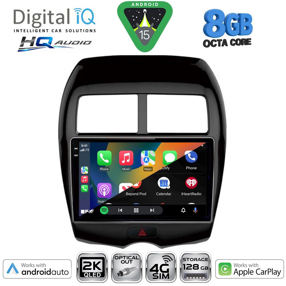 DIGITAL IQ BXK 20430_CPAA (10inc) MULTIMEDIA TABLET for MITSUBISHI ASX mod. 2009-2020 - PEUGEOT 4008 mod. 2012-2018 DIGITAL IQ BXK 20430_CPAA (10inc) MULTIMEDIA TABLET for MITSUBISHI ASX mod. 2009-2020 - PEUGEOT 4008 mod. 2012-2018