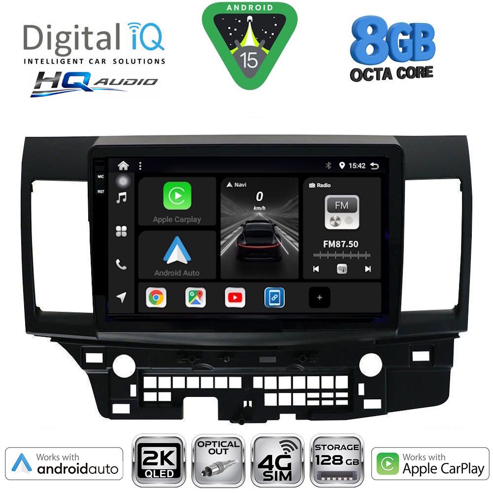 DIGITAL IQ BXK 20434_CPAA (10inc) MULTIMEDIA TABLET for MITSUBISHI LANCER mod. 2008-2017 DIGITAL IQ BXK 20434_CPAA (10inc) MULTIMEDIA TABLET for MITSUBISHI LANCER mod. 2008-2017