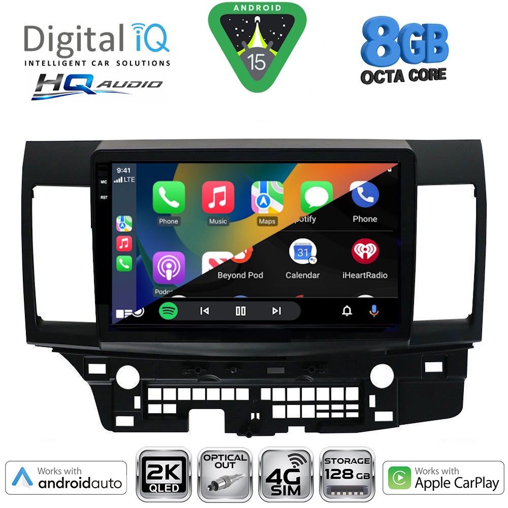 DIGITAL IQ BXK 20434_CPAA (10inc) MULTIMEDIA TABLET for MITSUBISHI LANCER mod. 2008-2017 DIGITAL IQ BXK 20434_CPAA (10inc) MULTIMEDIA TABLET for MITSUBISHI LANCER mod. 2008-2017