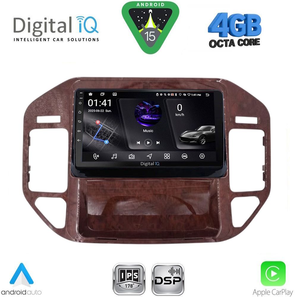 DIGITAL IQ RSG 6444W_CPA (9inc) MULTIMEDIA TABLET for MITSUBISHI PAJERO mod. 1999-2006 DIGITAL IQ RSG 6444W_CPA (9inc) MULTIMEDIA TABLET for MITSUBISHI PAJERO mod. 1999-2006