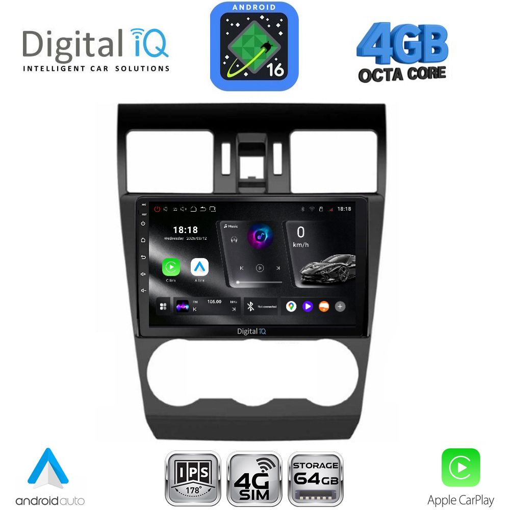 DIGITAL IQ RTG 6663B_CPA (9inc) MULTIMEDIA TABLET for SUBARU FORESTER - IMPREZA - XV mod. 2013-2019 DIGITAL IQ RTG 6663B_CPA (9inc) MULTIMEDIA TABLET for SUBARU FORESTER - IMPREZA - XV mod. 2013-2019