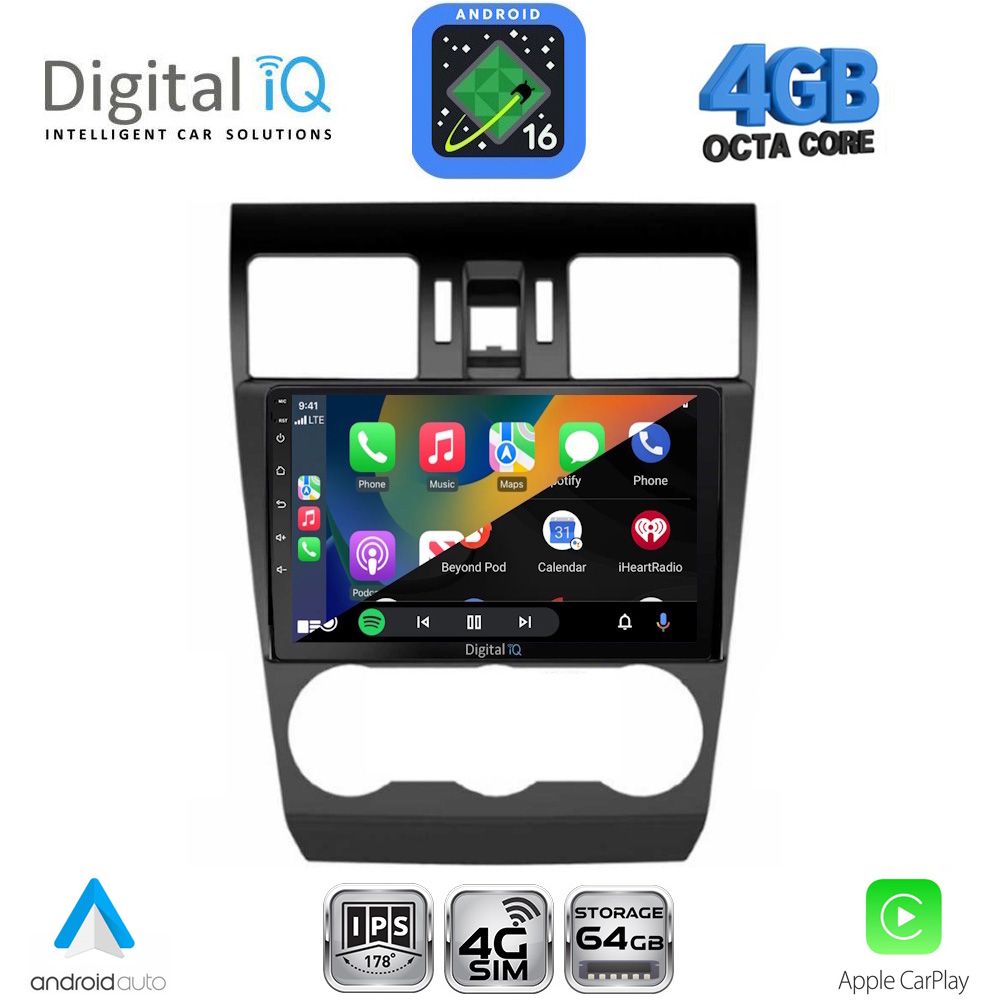DIGITAL IQ RTG 6663B_CPA (9inc) MULTIMEDIA TABLET for SUBARU FORESTER - IMPREZA - XV mod. 2013-2019 DIGITAL IQ RTG 6663B_CPA (9inc) MULTIMEDIA TABLET for SUBARU FORESTER - IMPREZA - XV mod. 2013-2019