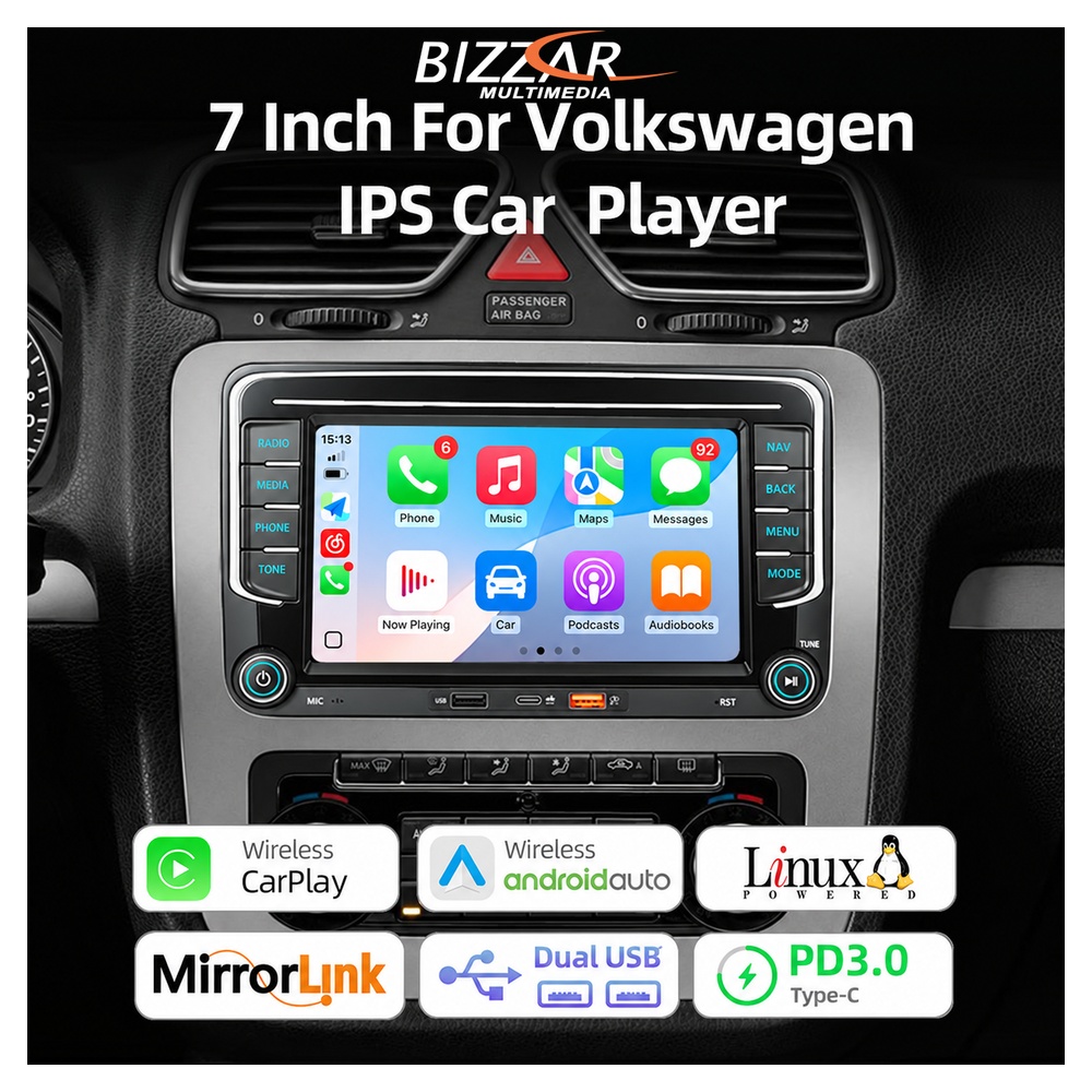 Bizzar OEM VW Group Deck Infotaintment Multimedia Deckless 7 με Carplay/AndroidAuto Bizzar OEM VW Group Deck Infotaintment Multimedia Deckless 7 με Carplay/AndroidAuto