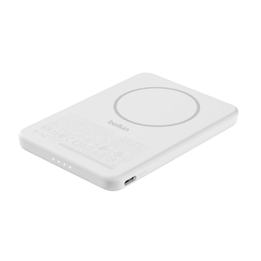 BELKIN BPD010hqWH SLIM MAGNETIC POWERBANK 5K WHITE BELKIN BPD010hqWH SLIM MAGNETIC POWERBANK 5K WHITE