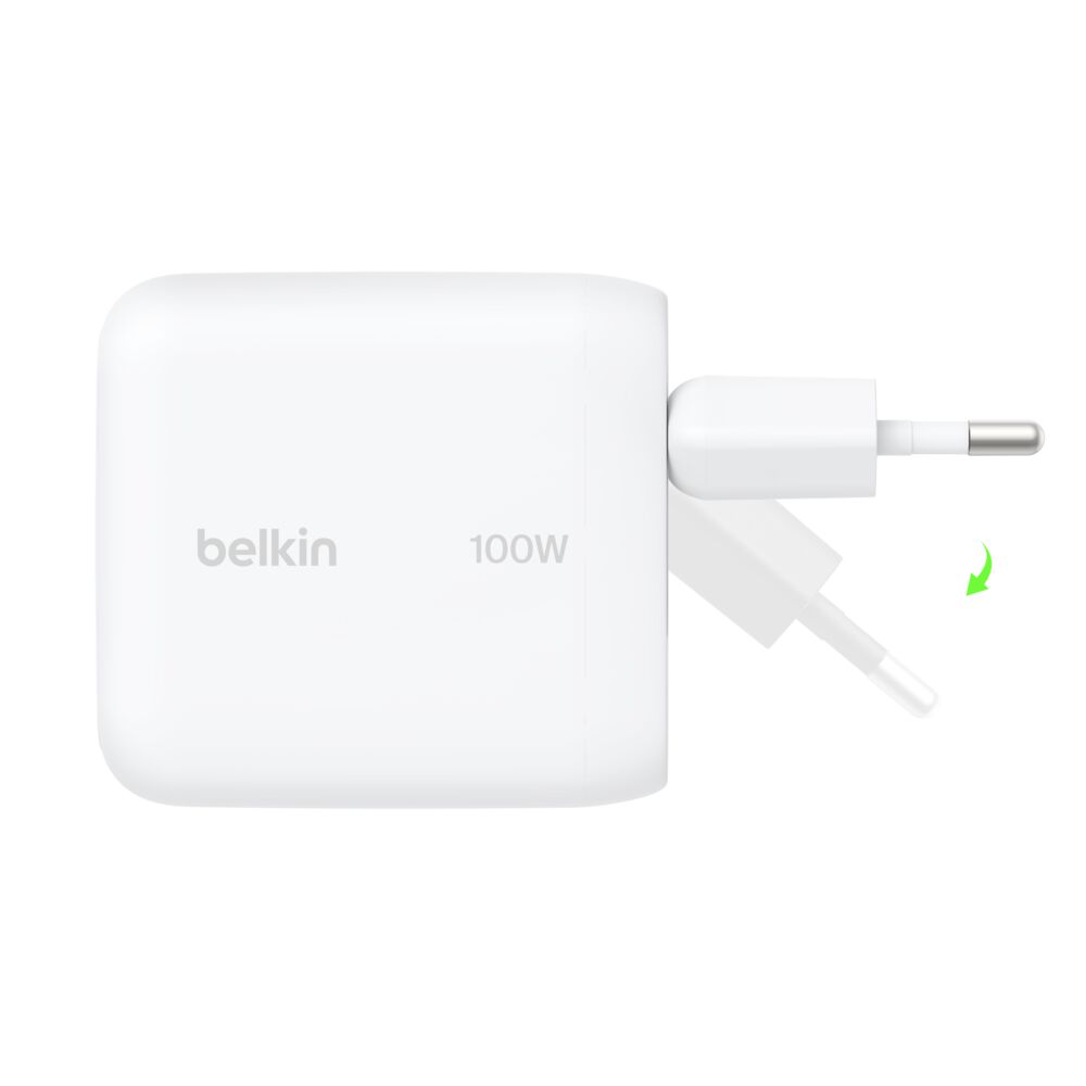 BELKIN WCH025kqWH BOOSTCHARGE USB-C CHARGER 100W GaN WHITE BELKIN WCH025kqWH BOOSTCHARGE USB-C CHARGER 100W GaN WHITE