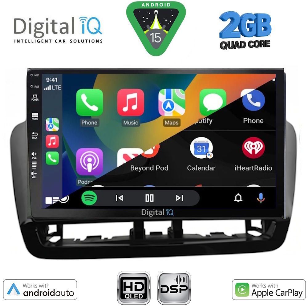 DIGITAL IQ BXC 3572BL_CPAA (9inc) MULTIMEDIA TABLET for SEAT IBIZA mod. 2012-2015 DIGITAL IQ BXC 3572BL_CPAA (9inc) MULTIMEDIA TABLET for SEAT IBIZA mod. 2012-2015