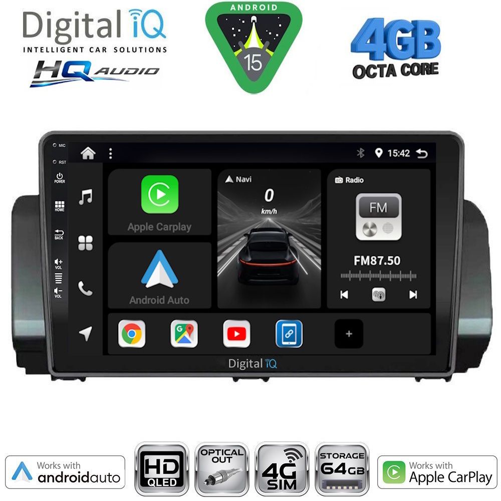 DIGITAL IQ BXK 19109A_CPAA (10inc) MULTIMEDIA TABLET for DACIA LOGAN - SANDERO - JOGGER mod. 2020-2026 DIGITAL IQ BXK 19109A_CPAA (10inc) MULTIMEDIA TABLET for DACIA LOGAN - SANDERO - JOGGER mod. 2020-2026