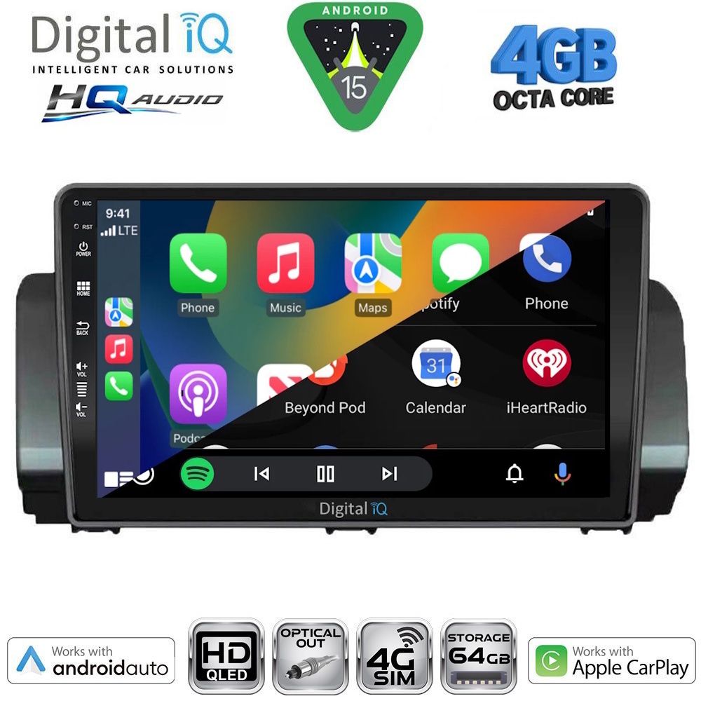 DIGITAL IQ BXK 19109A_CPAA (10inc) MULTIMEDIA TABLET for DACIA LOGAN - SANDERO - JOGGER mod. 2020-2026 DIGITAL IQ BXK 19109A_CPAA (10inc) MULTIMEDIA TABLET for DACIA LOGAN - SANDERO - JOGGER mod. 2020-2026