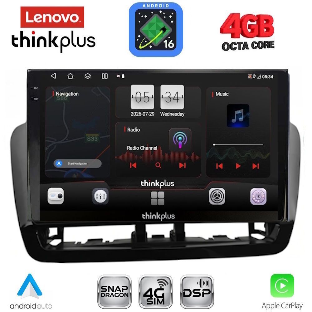 LENOVO LTG 7572BL_CPA (9inc) MULTIMEDIA TABLET for SEAT IBIZA mod. 2012-2015 LENOVO LTG 7572BL_CPA (9inc) MULTIMEDIA TABLET for SEAT IBIZA mod. 2012-2015