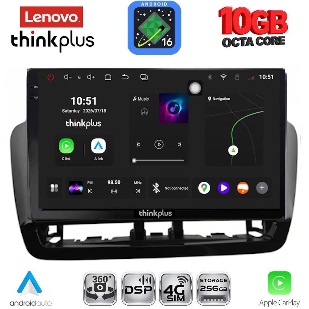 LENOVO LTM 11572BL_CPA (9inc) MULTIMEDIA TABLET for SEAT IBIZA mod. 2012-2015 LENOVO LTM 11572BL_CPA (9inc) MULTIMEDIA TABLET for SEAT IBIZA mod. 2012-2015