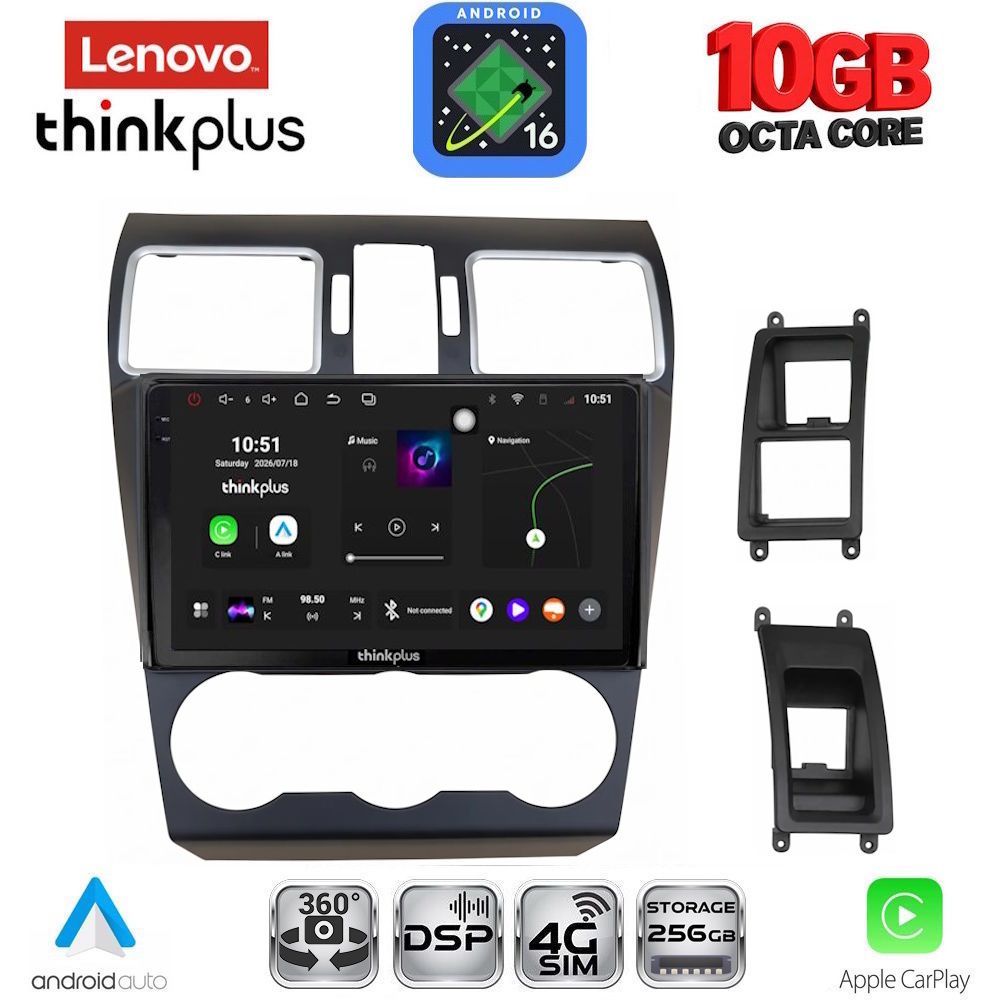LENOVO LTM 11663A_CPA (9inc) MULTIMEDIA TABLET for SUBARU FORESTER - IMPREZA - XV mod. 2013-2019 LENOVO LTM 11663A_CPA (9inc) MULTIMEDIA TABLET for SUBARU FORESTER - IMPREZA - XV mod. 2013-2019