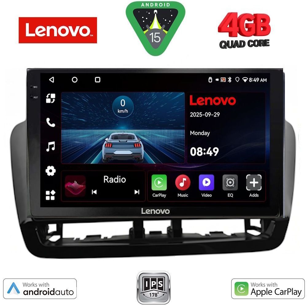LENOVO LVE 8572GR_CPAA (9inc) MULTIMEDIA TABLET for SEAT IBIZA mod. 2012-2015 LENOVO LVE 8572GR_CPAA (9inc) MULTIMEDIA TABLET for SEAT IBIZA mod. 2012-2015