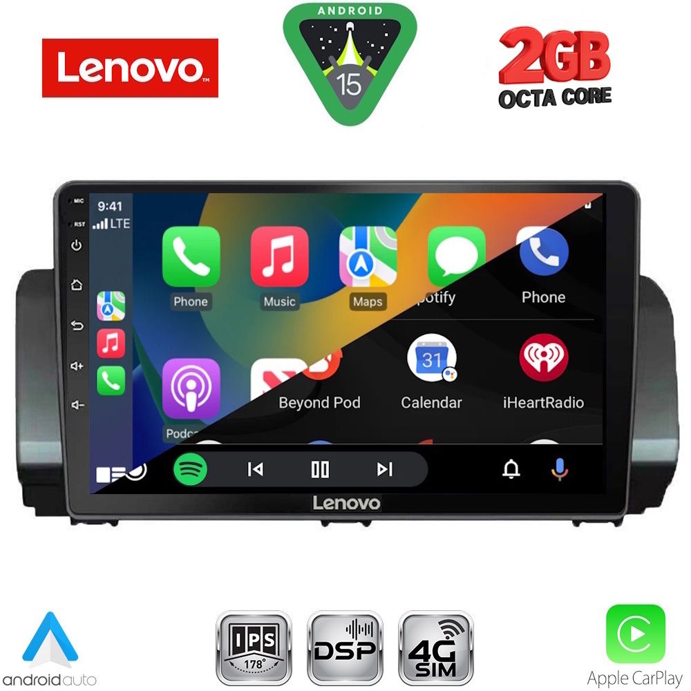 LENOVO LVF 5109A_CPA (10inc) MULTIMEDIA TABLET for DACIA LOGAN - SANDERO - JOGGER mod. 2020-2026 LENOVO LVF 5109A_CPA (10inc) MULTIMEDIA TABLET for DACIA LOGAN - SANDERO - JOGGER mod. 2020-2026