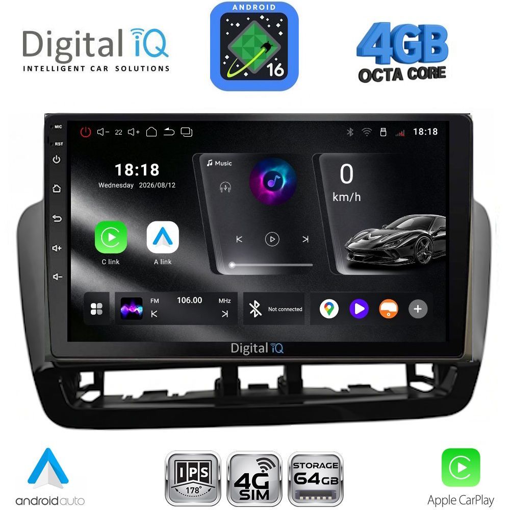 DIGITAL IQ RTG 6572BL_CPA (9inc) MULTIMEDIA TABLET for SEAT IBIZA mod. 2012-2015 DIGITAL IQ RTG 6572BL_CPA (9inc) MULTIMEDIA TABLET for SEAT IBIZA mod. 2012-2015