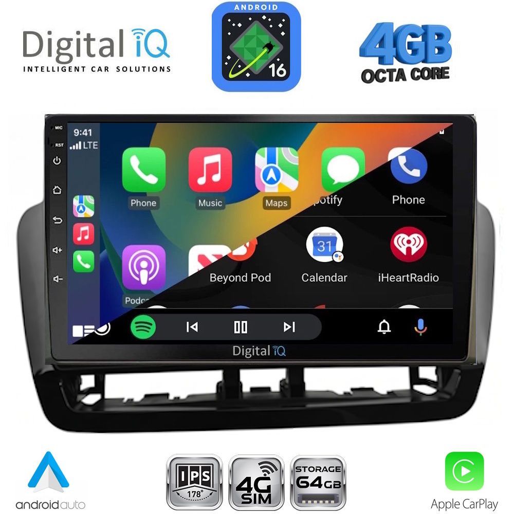 DIGITAL IQ RTG 6572BL_CPA (9inc) MULTIMEDIA TABLET for SEAT IBIZA mod. 2012-2015 DIGITAL IQ RTG 6572BL_CPA (9inc) MULTIMEDIA TABLET for SEAT IBIZA mod. 2012-2015