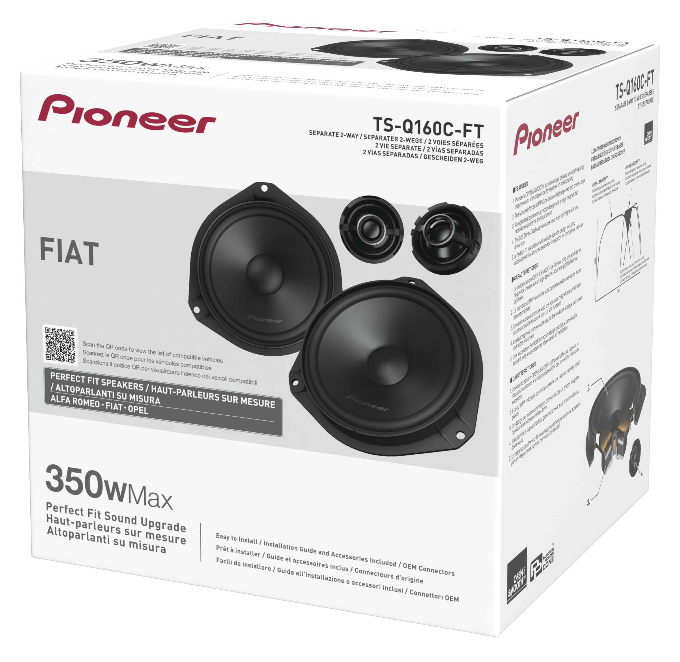 PIONEER TS-Q160C-FT 2-WAY COMPONENT KIT FOR FIAT/ALFA ROMEO/OPEL PIONEER TS-Q160C-FT 2-WAY COMPONENT KIT FOR FIAT/ALFA ROMEO/OPEL