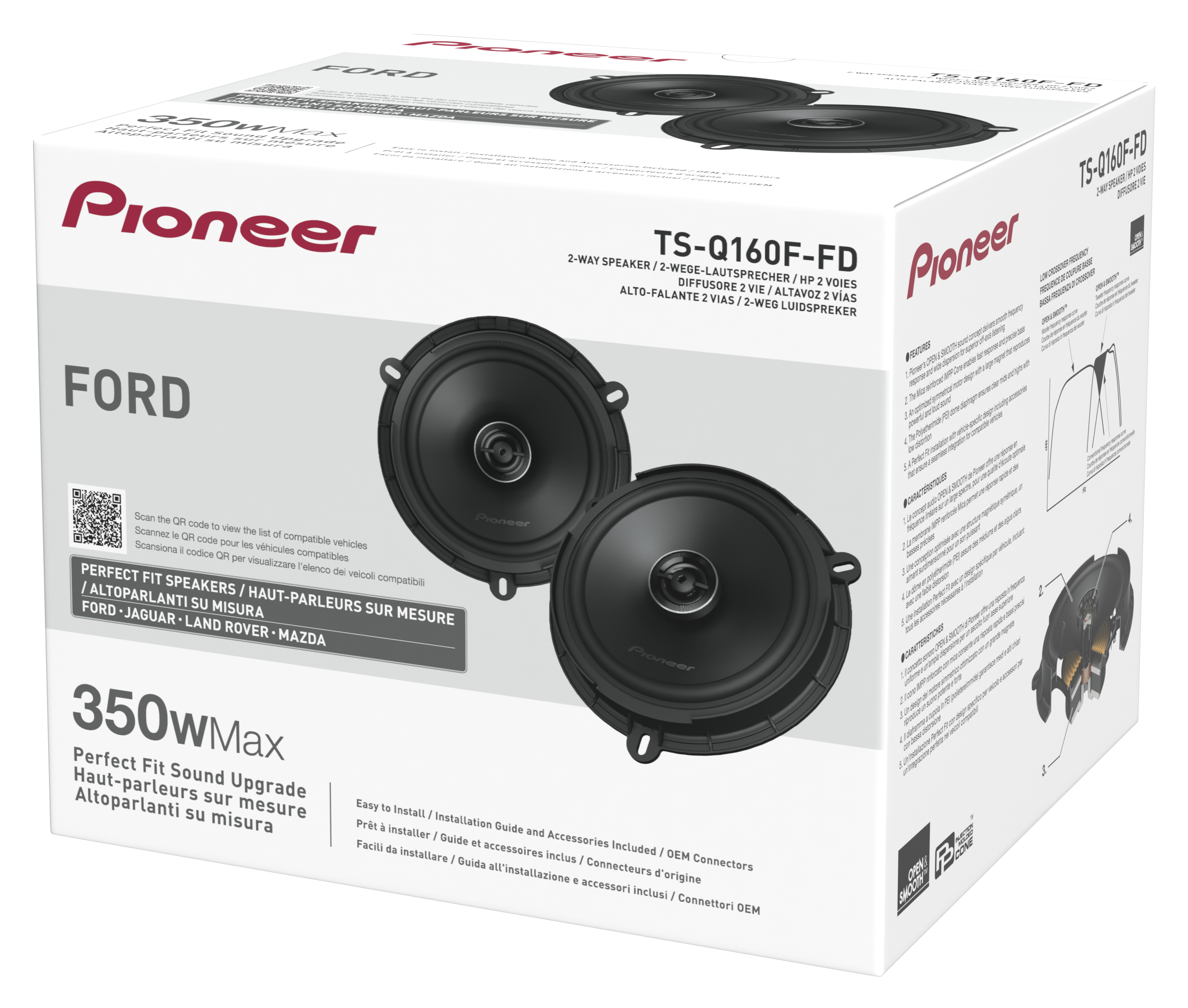 PIONEER TS-Q160F-FD 2-WAY COAXIAL KIT FOR FORD/JAGUAR/LAND ROVER/MAZDA PIONEER TS-Q160F-FD 2-WAY COAXIAL KIT FOR FORD/JAGUAR/LAND ROVER/MAZDA