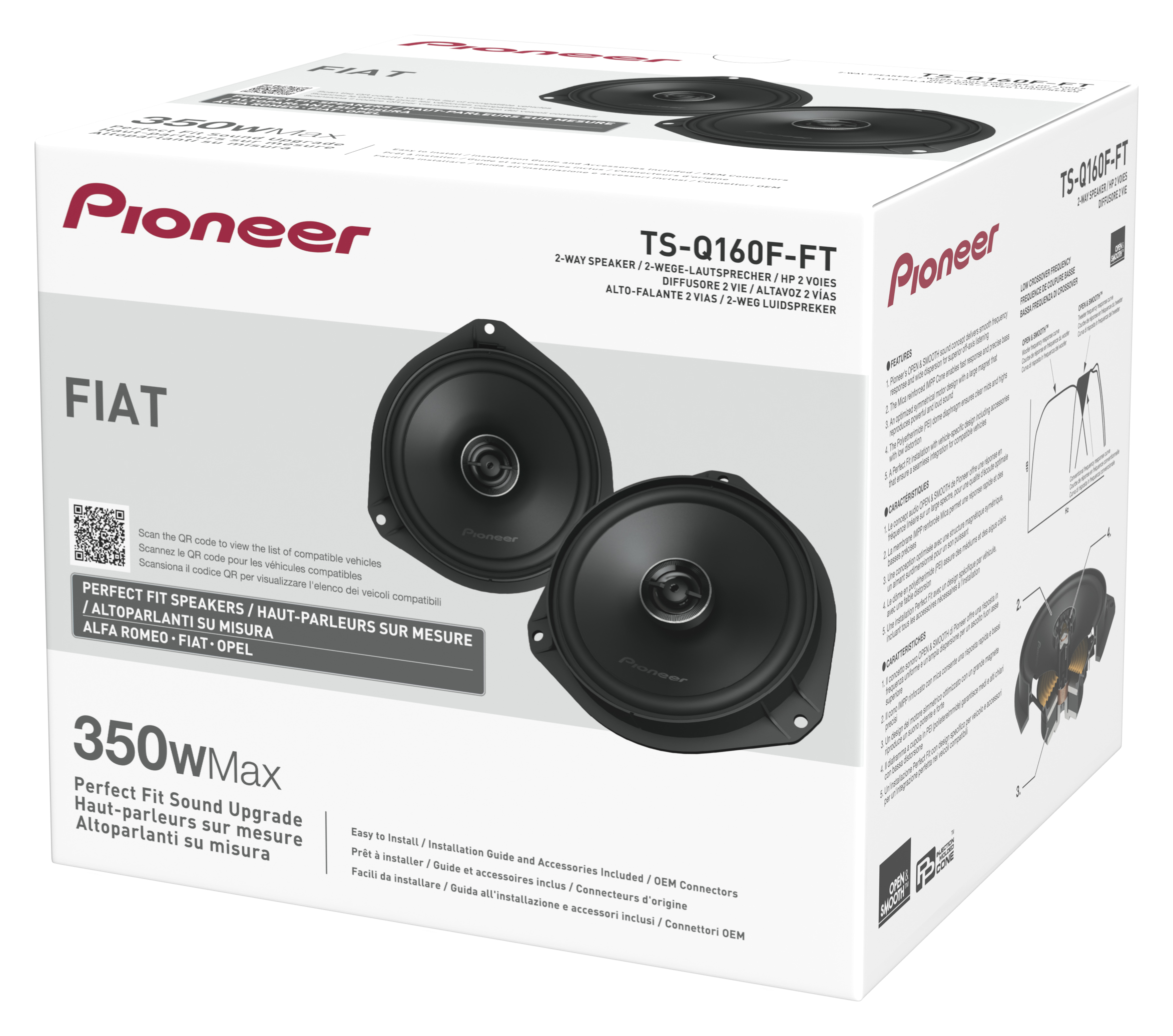 PIONEER TS-Q160F-FT 2-WAY COAXIAL KIT FOR FIAT/ALFA ROMEO/OPEL PIONEER TS-Q160F-FT 2-WAY COAXIAL KIT FOR FIAT/ALFA ROMEO/OPEL