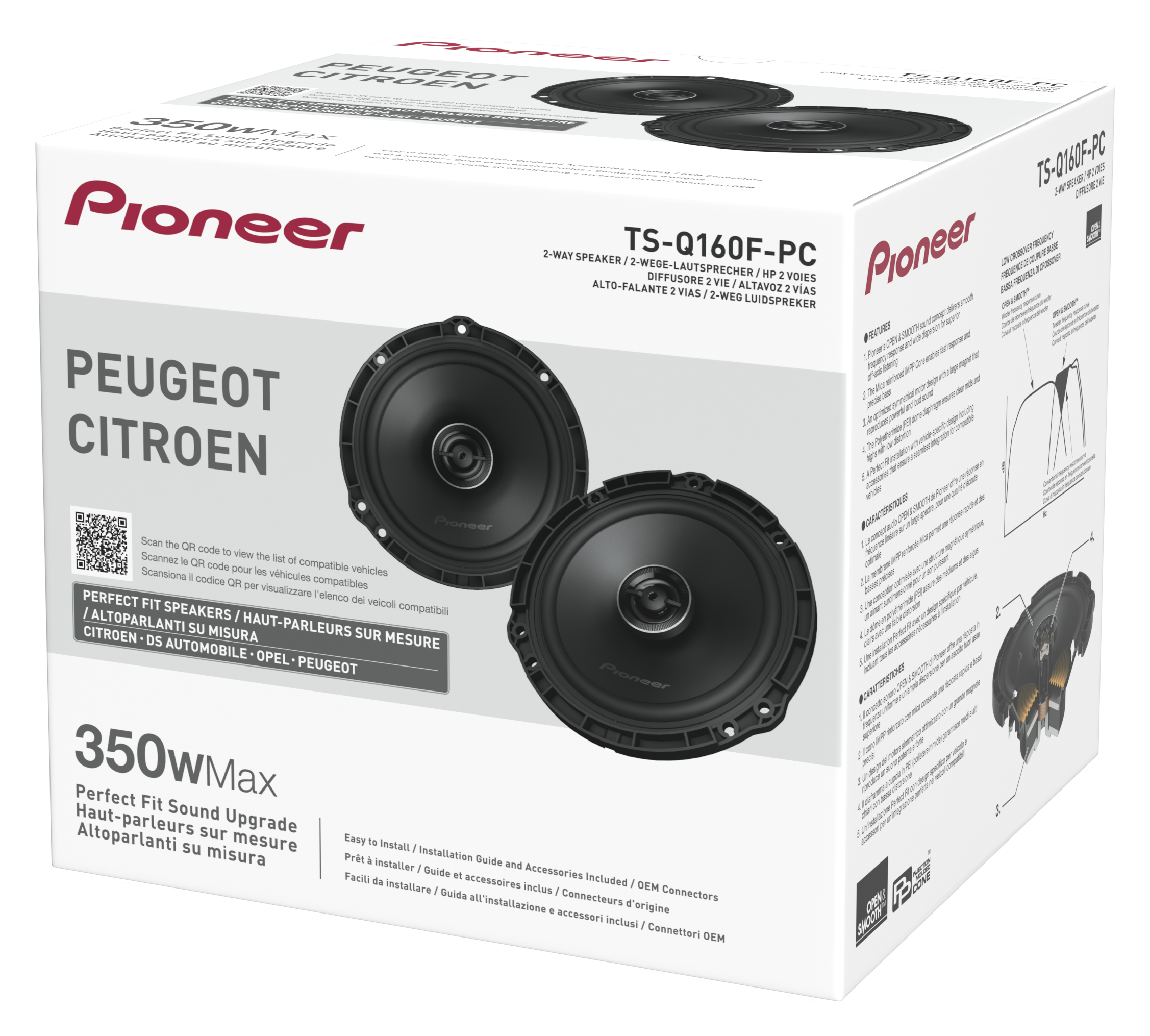 PIONEER TS-Q160F-PC 2-WAY COAXIAL KIT FOR PEUGEOT/CITROEN/DS/OPEL PIONEER TS-Q160F-PC 2-WAY COAXIAL KIT FOR PEUGEOT/CITROEN/DS/OPEL