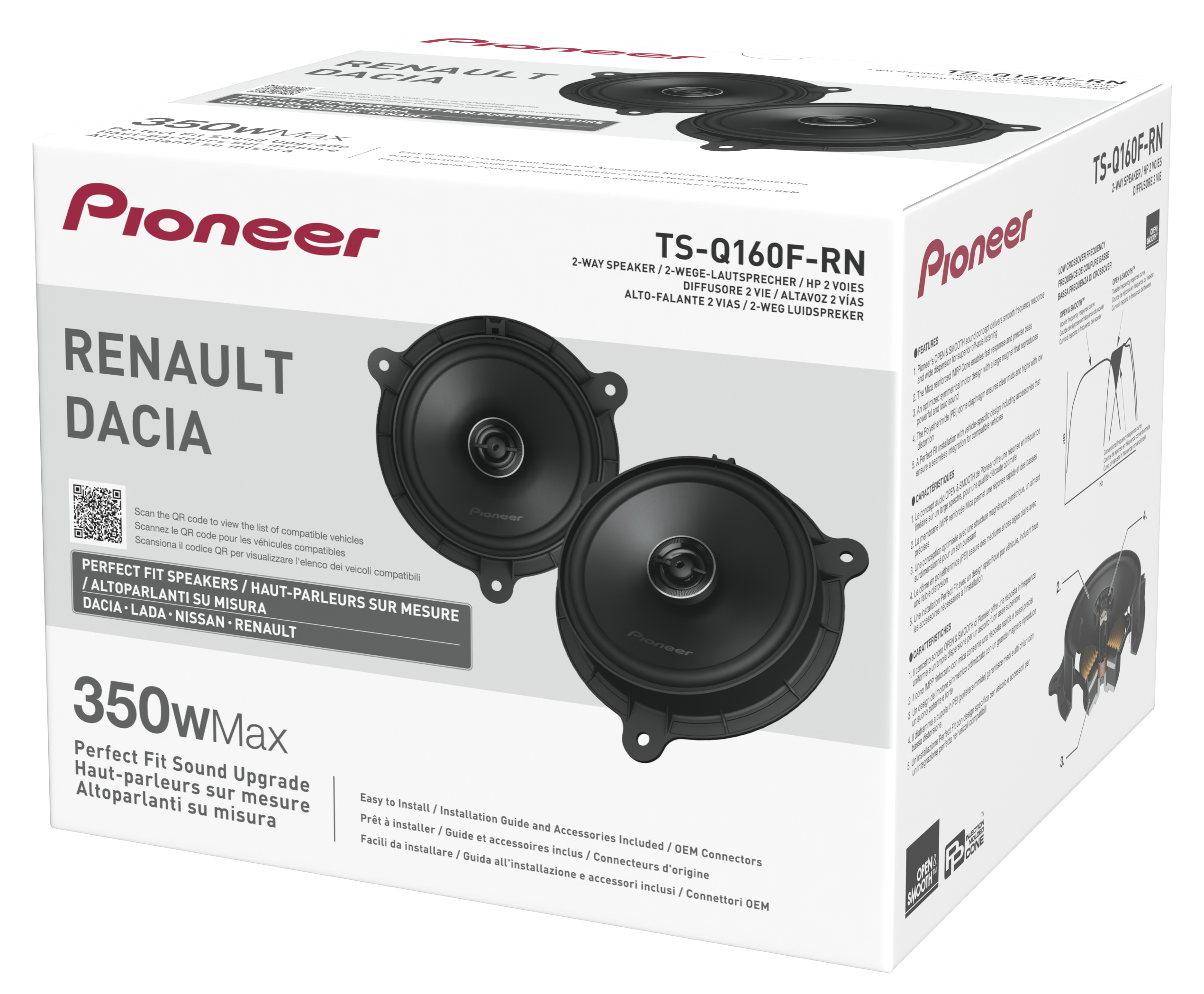 PIONEER TS-Q160F-RN 2-WAY COAXIAL KIT FOR RENAULT/NISSAN/DACIA/LADA PIONEER TS-Q160F-RN 2-WAY COAXIAL KIT FOR RENAULT/NISSAN/DACIA/LADA