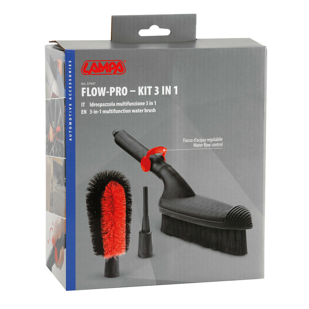 Lampa – Σετ Βουρτσών Νερού 3 σε 1 Flow-Pro Kit με Ρυθμιστή Ροής και Ακροφύσιο Πίεσης εξασφαλίζει κορυφαίο πλύσιμο αμαξώματος και ζαντών χωρίς γρατζουνιές – 4 Τεμ. (L3744.7) Lampa – Σετ Βουρτσών Νερού 3 σε 1 Flow-Pro Kit με Ρυθμιστή Ροής και Ακροφύσιο Πίεσης εξασφαλίζει κορυφαίο πλύσιμο αμαξώματος και ζαντών χωρίς γρατζουνιές – 4 Τεμ. (L3744.7)