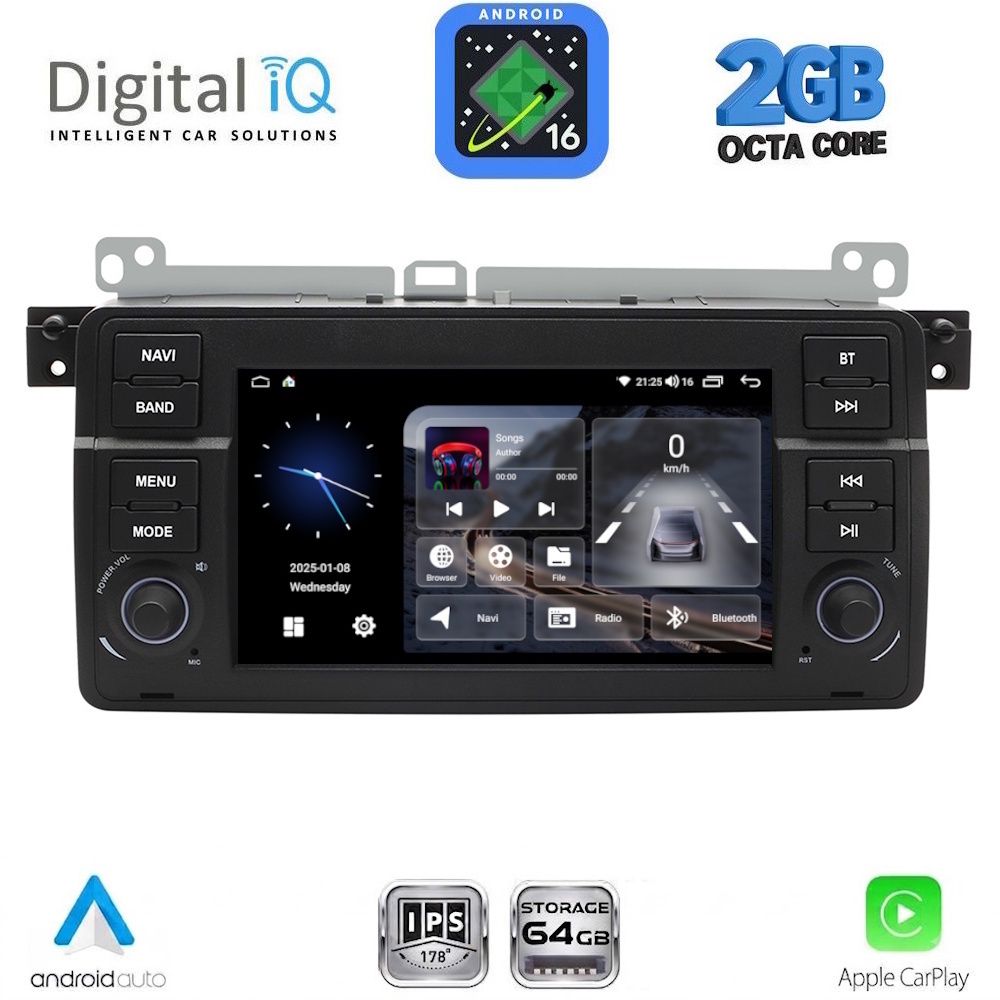 DIGITAL IQ BLF 352_CPA (7″ DECK) MULTIMEDIA SYSTEM for BMW E46 mod. 1998-2005 DIGITAL IQ BLF 352_CPA (7″ DECK) MULTIMEDIA SYSTEM for BMW E46 mod. 1998-2005