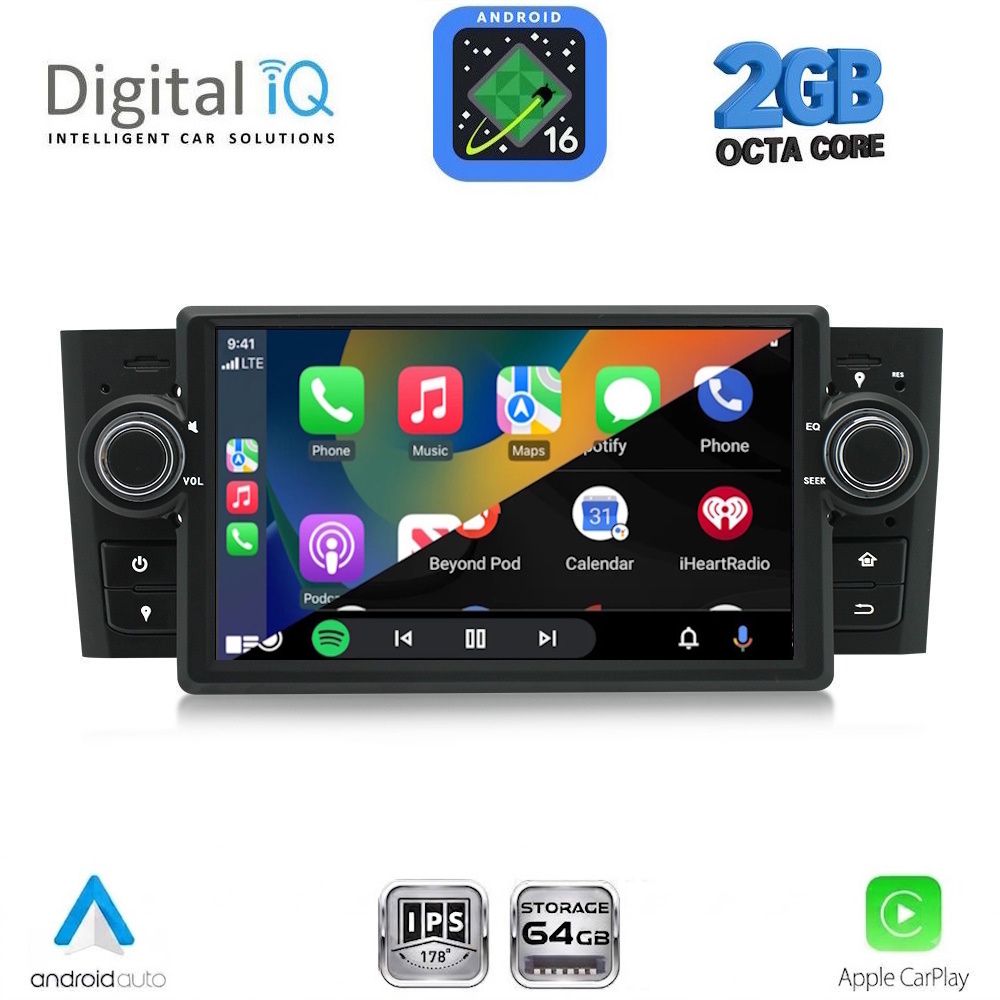 DIGITAL IQ BLE 363_CPA (7" DECK) MULTIMEDIA SYSTEM for FIAT GRANDE PUNTO mod. 2005-2012 DIGITAL IQ BLE 363_CPA (7" DECK) MULTIMEDIA SYSTEM for FIAT GRANDE PUNTO mod. 2005-2012