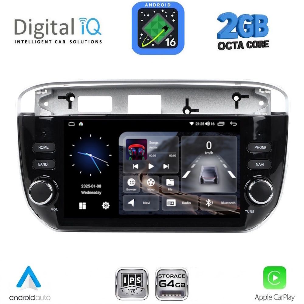 DIGITAL IQ BLE 364_CPA (7" DECK) MULTIMEDIA SYSTEM for FIAT GRANDE PUNTO mod. 2012-2018 DIGITAL IQ BLE 364_CPA (7" DECK) MULTIMEDIA SYSTEM for FIAT GRANDE PUNTO mod. 2012-2018