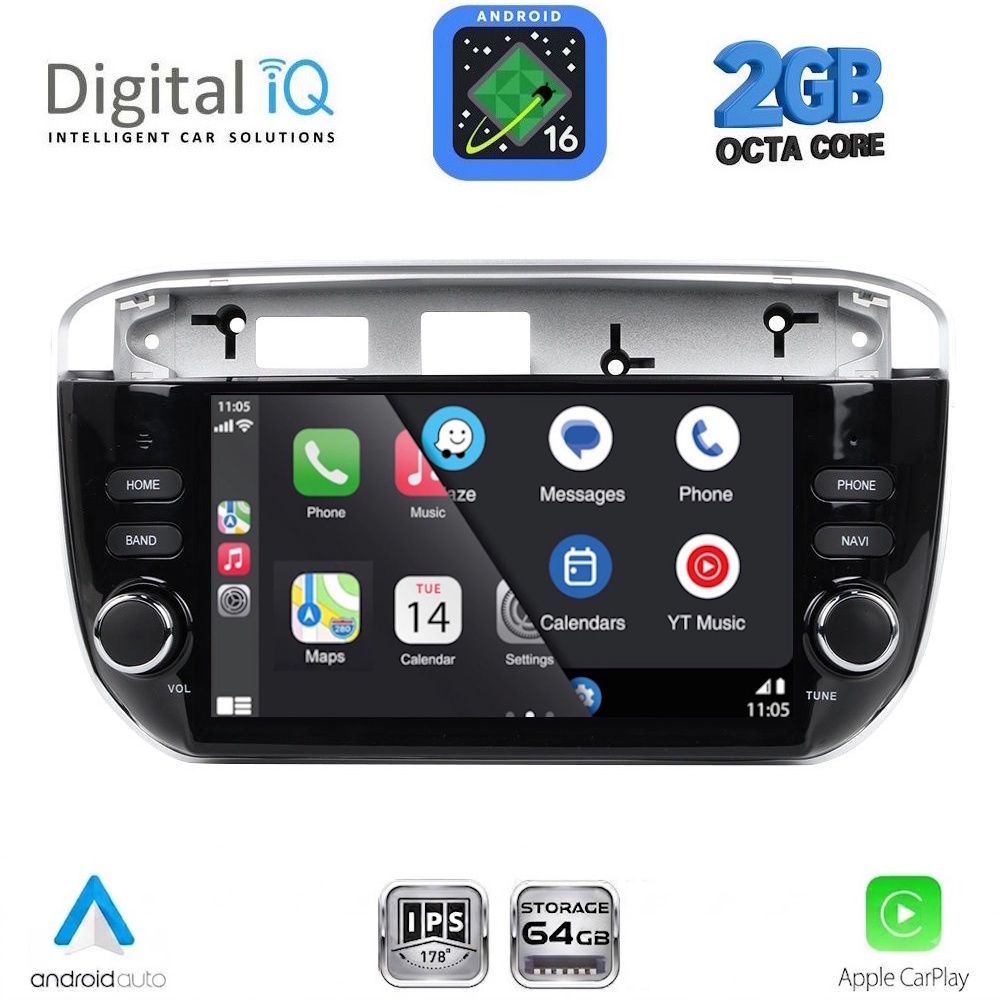 DIGITAL IQ BLE 364_CPA (7" DECK) MULTIMEDIA SYSTEM for FIAT GRANDE PUNTO mod. 2012-2018 DIGITAL IQ BLE 364_CPA (7" DECK) MULTIMEDIA SYSTEM for FIAT GRANDE PUNTO mod. 2012-2018