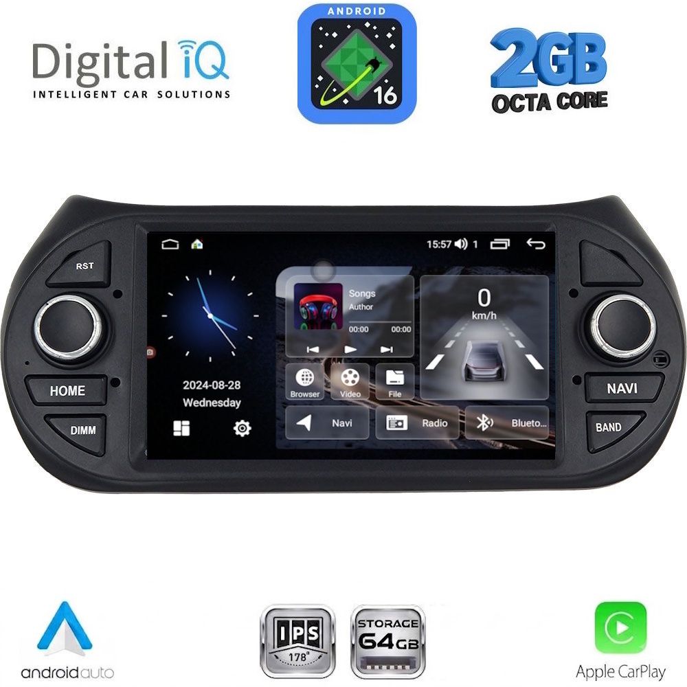 DIGITAL IQ BLE 392_CPA (7" DECK) MULTIMEDIA SYSTEM for CT NEMO – FT FIORINO-QUBO – PG BIPPER mod. 2008-2018 DIGITAL IQ BLE 392_CPA (7" DECK) MULTIMEDIA SYSTEM for CT NEMO – FT FIORINO-QUBO – PG BIPPER mod. 2008-2018