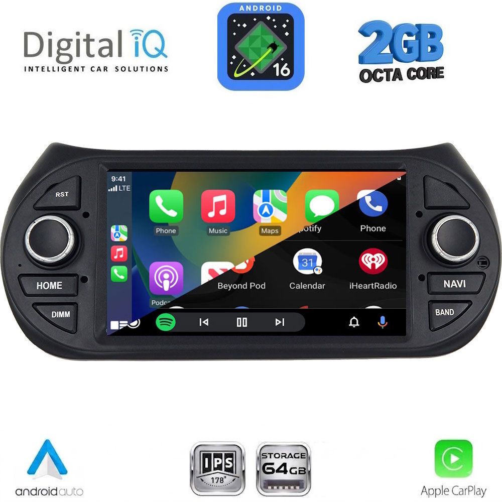 DIGITAL IQ BLE 392_CPA (7" DECK) MULTIMEDIA SYSTEM for CT NEMO – FT FIORINO-QUBO – PG BIPPER mod. 2008-2018 DIGITAL IQ BLE 392_CPA (7" DECK) MULTIMEDIA SYSTEM for CT NEMO – FT FIORINO-QUBO – PG BIPPER mod. 2008-2018