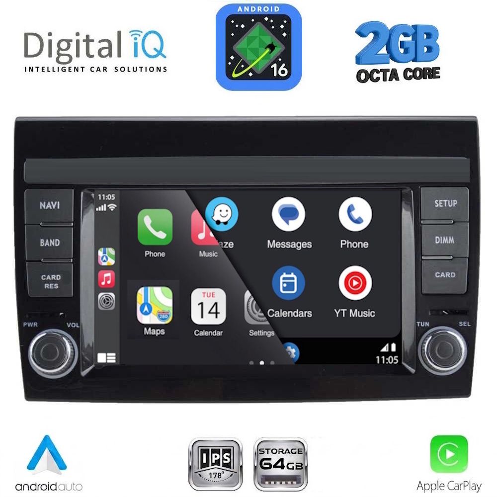 DIGITAL IQ BLE 397_CPA (7" DECK) MULTIMEDIA SYSTEM for FIAT BRAVO mod. 2007-2019 DIGITAL IQ BLE 397_CPA (7" DECK) MULTIMEDIA SYSTEM for FIAT BRAVO mod. 2007-2019